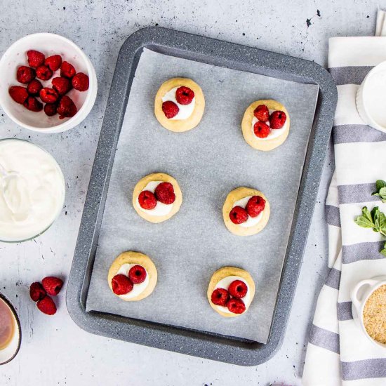 Raspberry Cheesecake Cookies