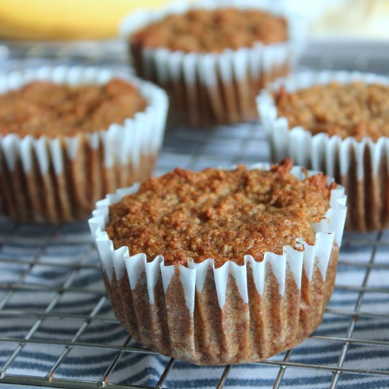 Moist Whole 30 Banana Muffins