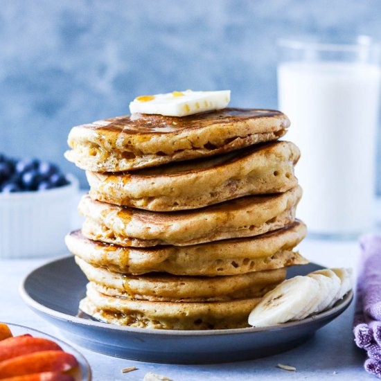 Fluffy Whole Wheat Pancakes