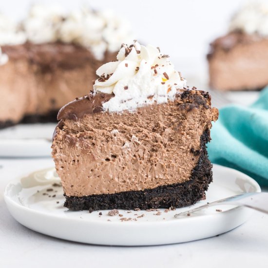 Air Fryer Chocolate Cheesecake