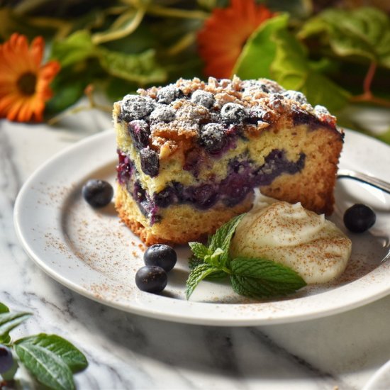 Blueberry Sour Cream Coffee Cake