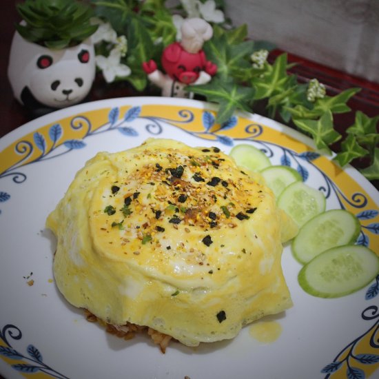 Homemade Omelet Fried Rice