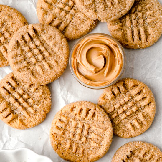 Flourless Peanut Butter Cookies