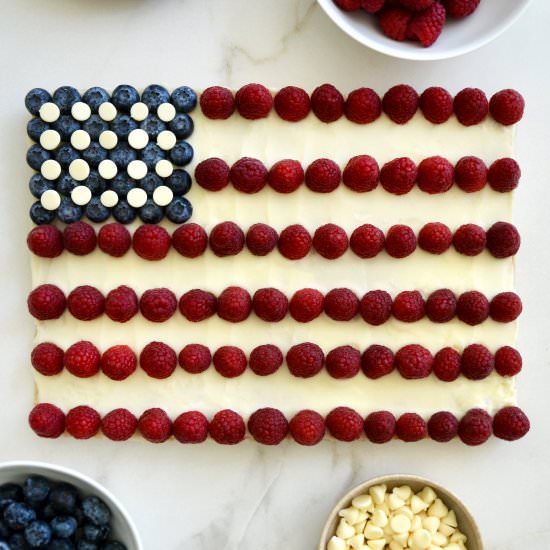 American Flag Cookie Cake