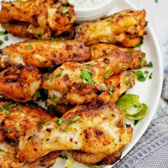 Dry Rub Air Fryer Chicken Wings