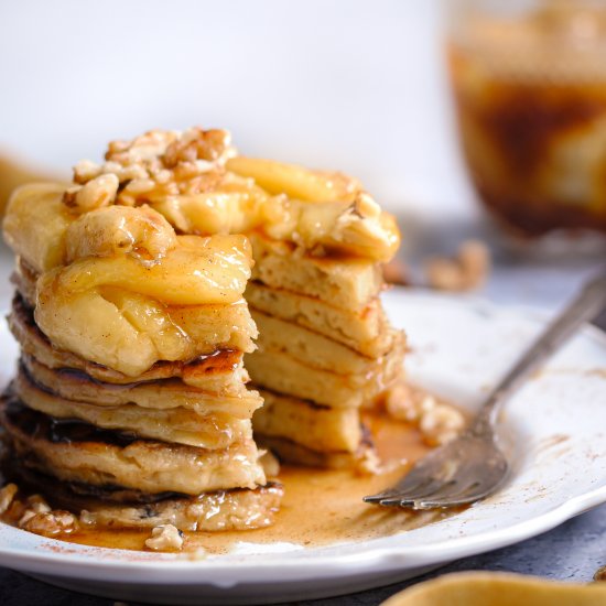 Bananas Foster Pancakes