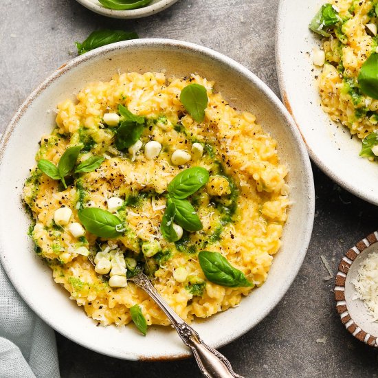 Sweet Corn Parmesan Risotto