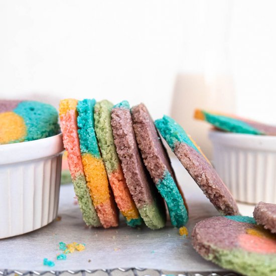 Rainbow Slice n’ Bake Cookies