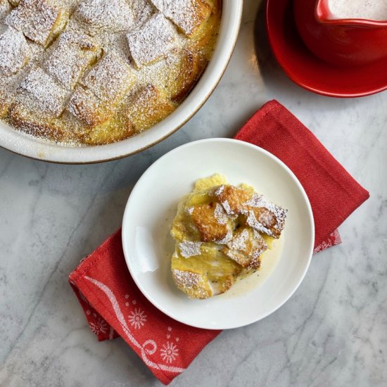 Vanilla Brioche Bread Pudding