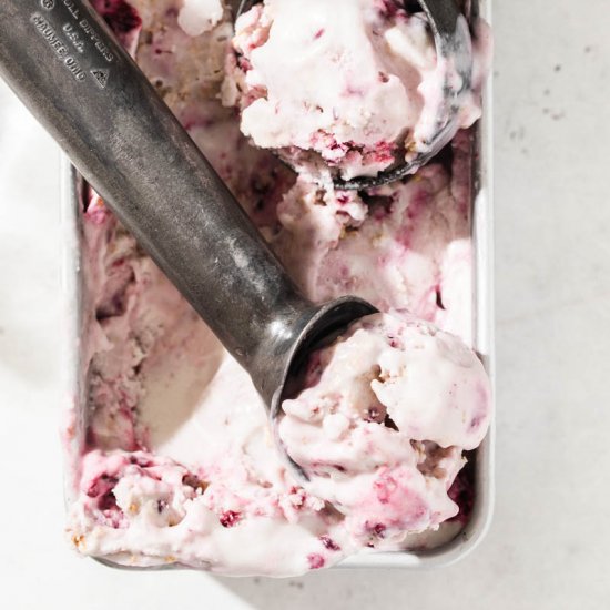 Vegan Blackberry Ice Cream