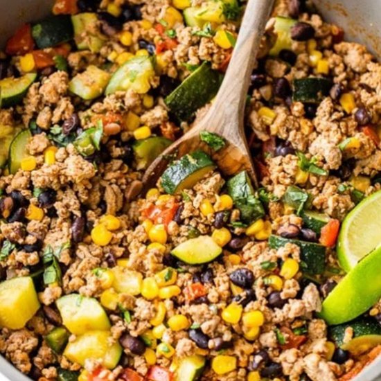 One-pot Ground Turkey Skillet