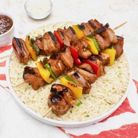 Honey Teriyaki Chicken Kabobs