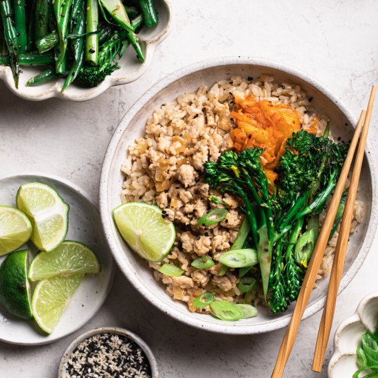 Asian Style Chicken Rice Bowl