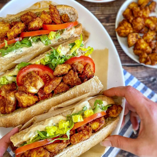 Vegan Tofu Po’ Boy Sandwiches