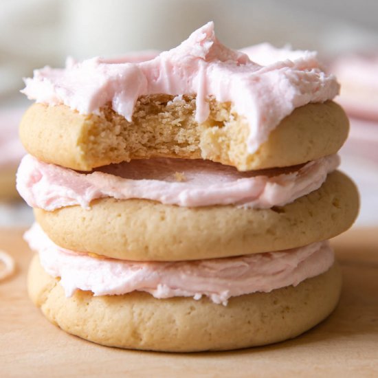 Soft Frosted Sugar Cookies