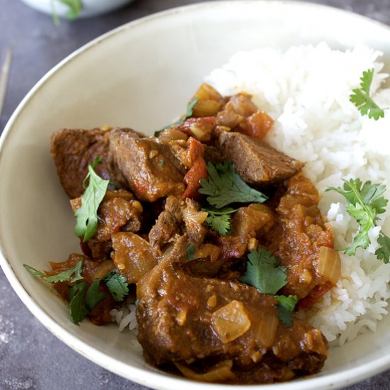 Beef vindaloo