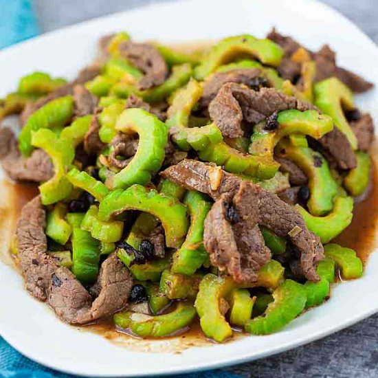 Beef & Bitter Melon Stir Fry