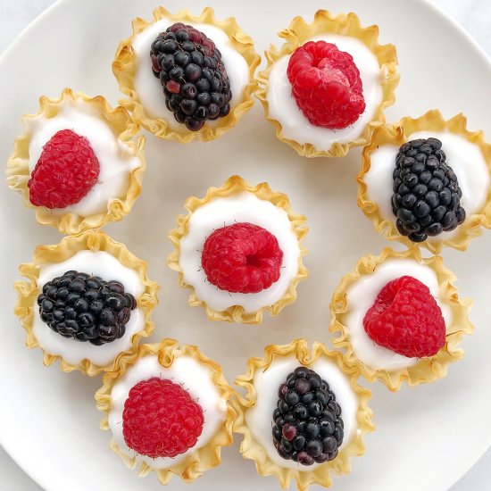 Fresh Berry Yogurt Tarts