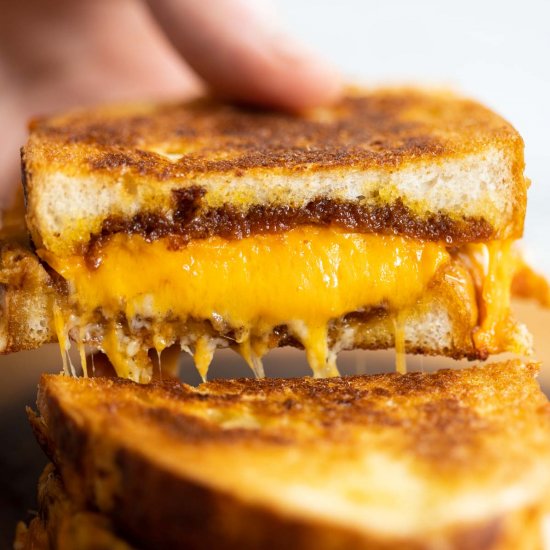 Toasted Cheese and Marmite Sandwich