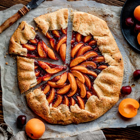 Cherry Apricot Galette