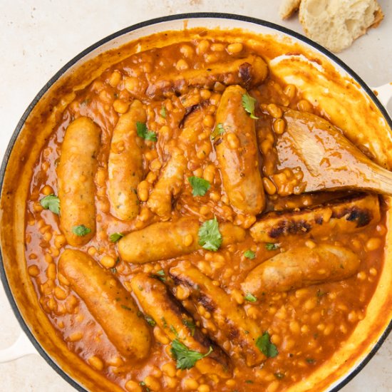 Sausage and Baked Bean Casserole