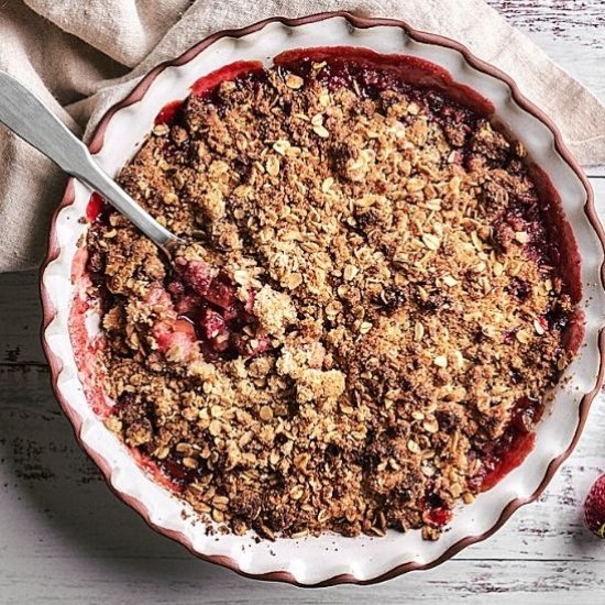 Gluten-free Strawberry Rhubarb Cris