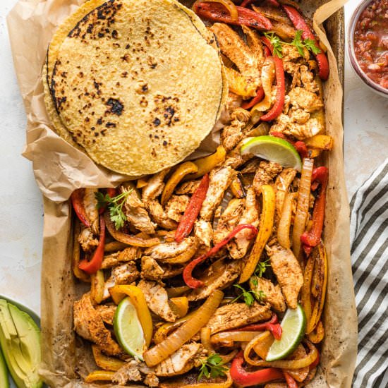 Sheet Pan Chicken Fajitas