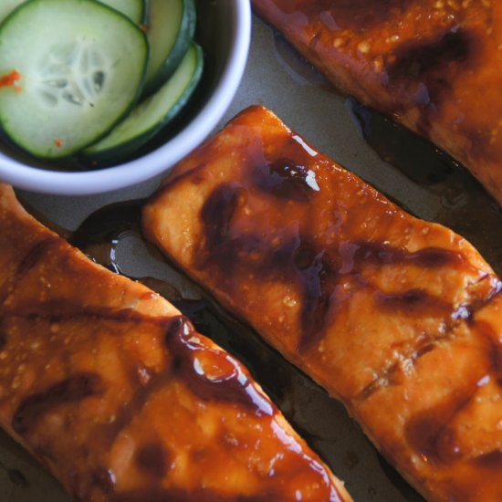 Easy Hoisin Glazed Salmon