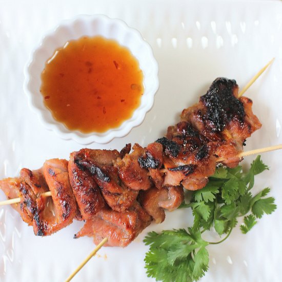 Vietnamese Lemongrass Pork Kebabs