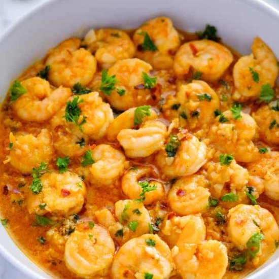 GARLIC BUTTER SHRIMP SCAMPI RECIPE