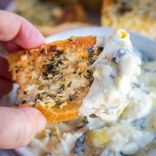 Instant Pot Spinach Artichoke Dip