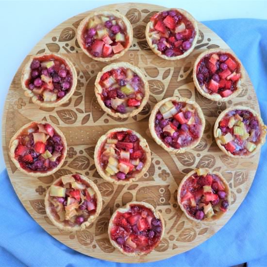 Mini Strawberry Wintergreen Tarts