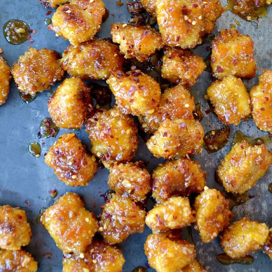 Baked Orange Chicken Poppers