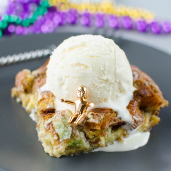 King Cake Bread Pudding