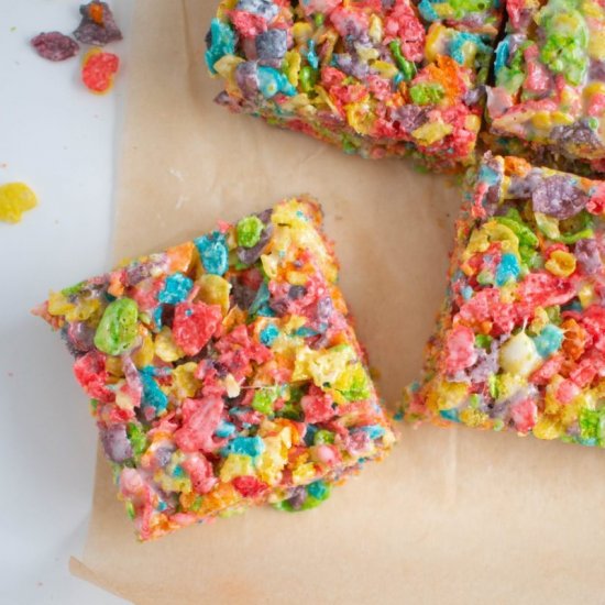 Fruity Pebble Rice Krispie Treats