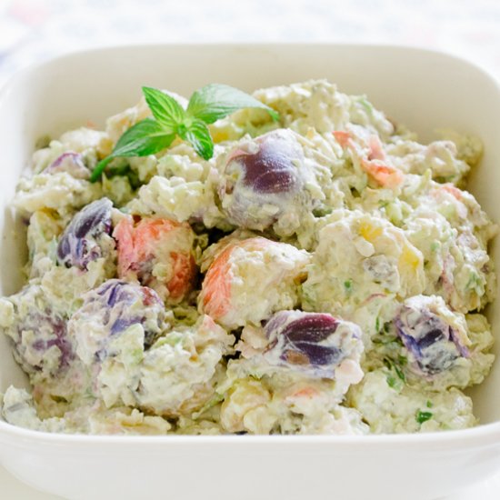 Red, White & Blue Potato Salad