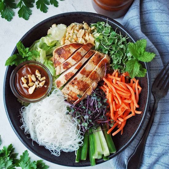 Chicken Spring Roll In A Bowl