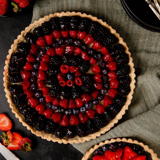 White Chocolate Berry Tart