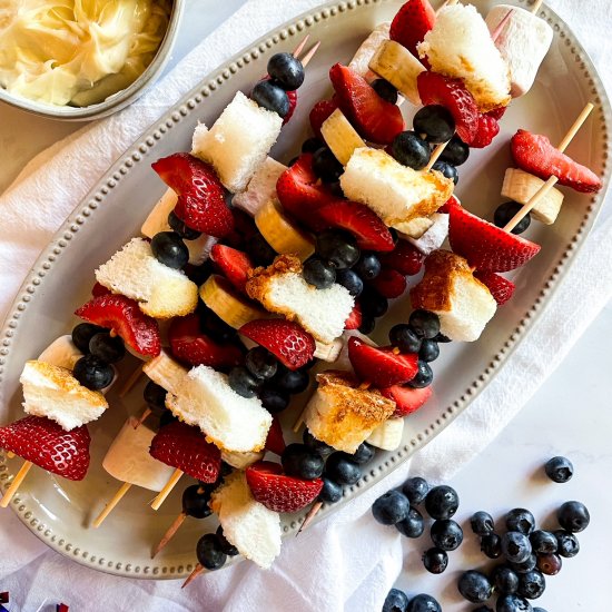 Red, White & Blue Berry Skewers