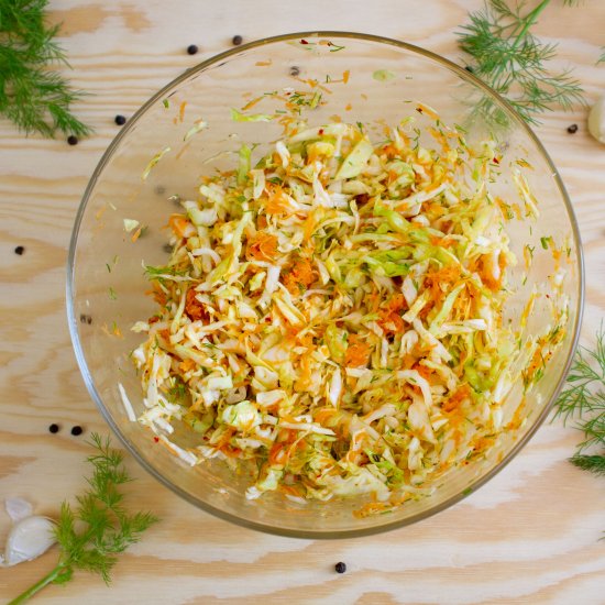 Quick cabbage salad