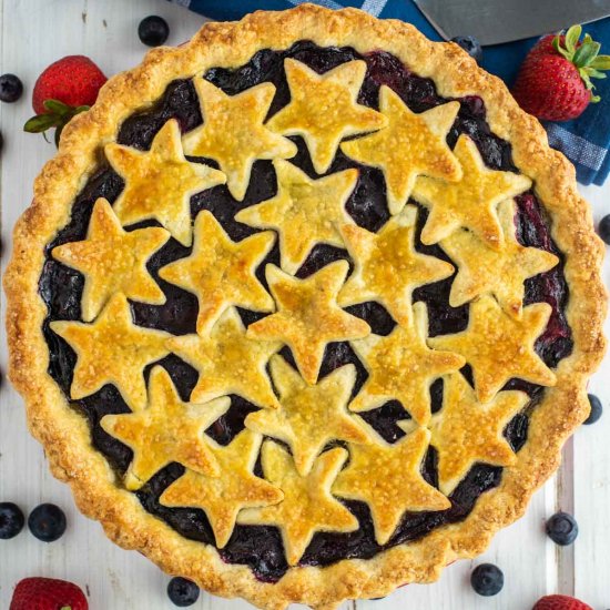 Strawberry Blueberry Pie