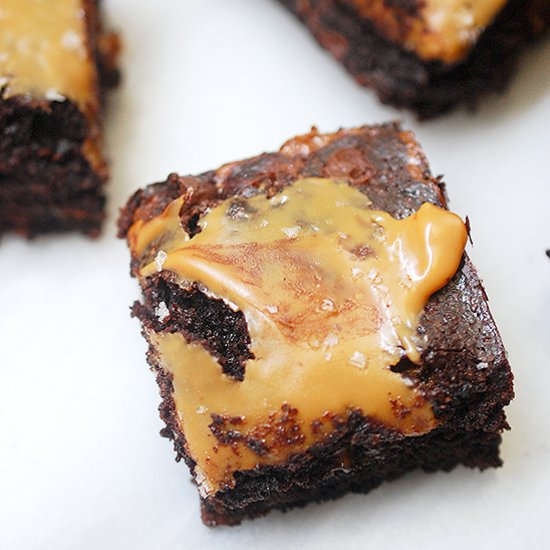 Caramel brownies