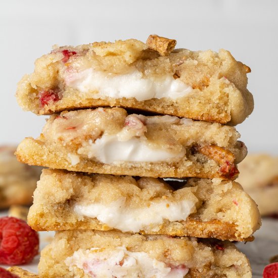 Raspberry Cheesecake Cookies