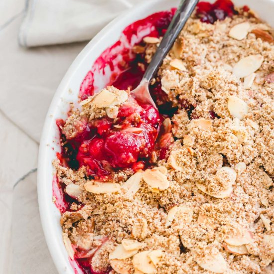 Sour Cherry Crisp