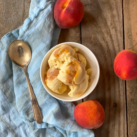 Fresh Peach Ice Cream