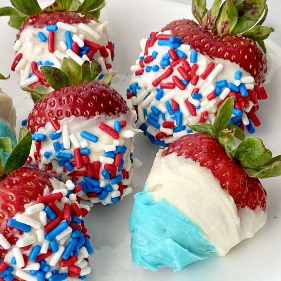 Red White & Blue Strawberries