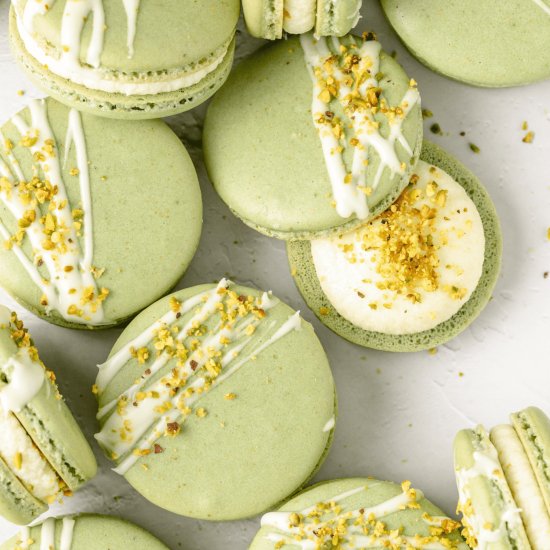 Pistachio Macarons