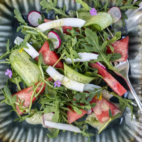 Watermelon & Coconut Salad