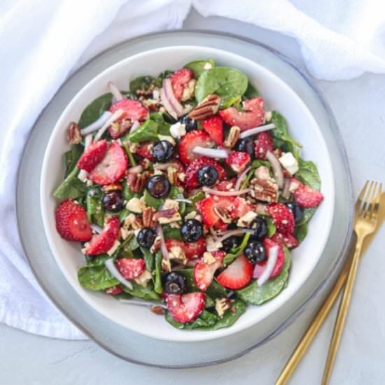 Strawberry Spinach Salad with Feta