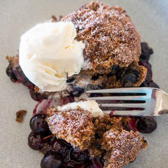 Easy Grain-Free Blueberry Cobbler